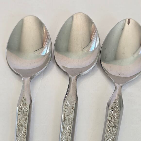 Stanley Roberts Winthrop Teaspoons Set of 3 WM Dalton Japan Stainless Steel - Picture 7 of 11